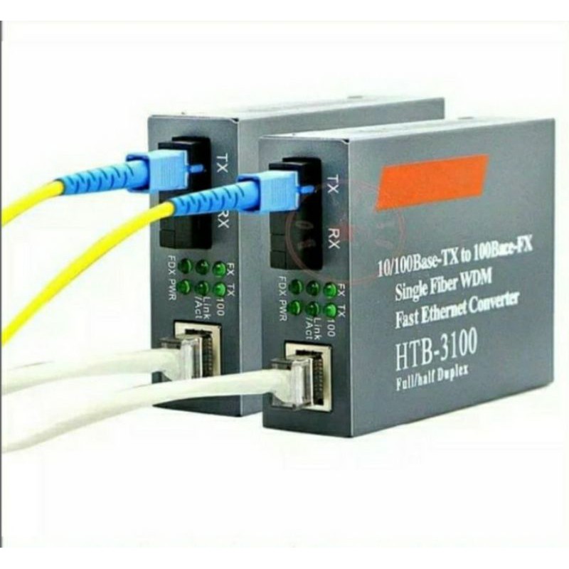 netlink HTB 3100 fiber optic device sepasang