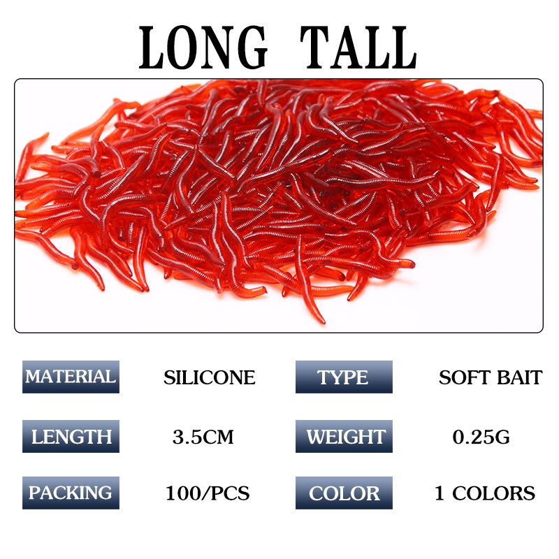 Floating Spinner Bait Soft Worm Lure Lure For Fishing Buzz Bait Lure EarthWorm Fishing Gear Fishing Bait Set Fishing Lure Fishing Bait Umpan Mancing Fish bait Tubifex Worm Worm Bait Fishing Accessories SwimBait Lure