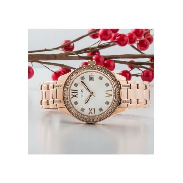 GUESS W0848L3 Waverly - Jam Tangan Wanita - Rose Gold