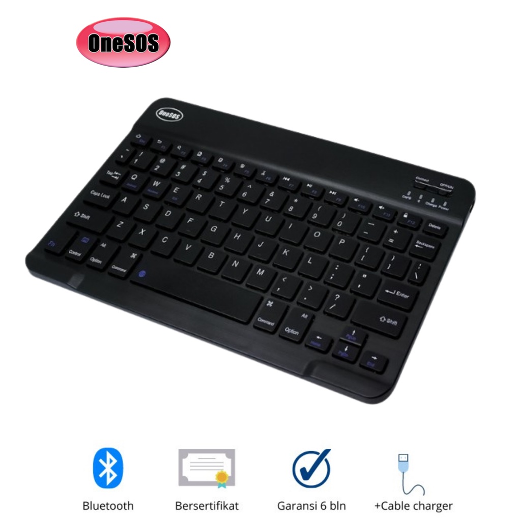 Tek Styz Foldable Bluetooth Keyboard Works for Micromax Bolt S300 Dual Mode Bluetooth & USB Wired Rechargable Portable Mini BT Wireless Keyboard with Touchpad Mouse! 