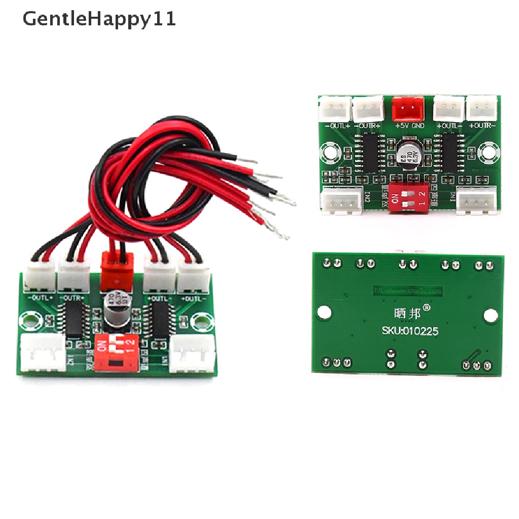 Gentlehappy Mini PAM8403 Papan Amplifier Audio Digital 4 Channel 3wx4 DC 5V Stereo Sound