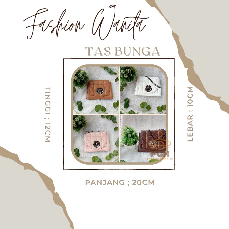 Tas Selempang Bahu Wanita Sintetis Model BUNGA| Fashion Behel Sintetis Tas ootd Model Daun | Tas Murah Slingbag wanita Murah Bisa Cod