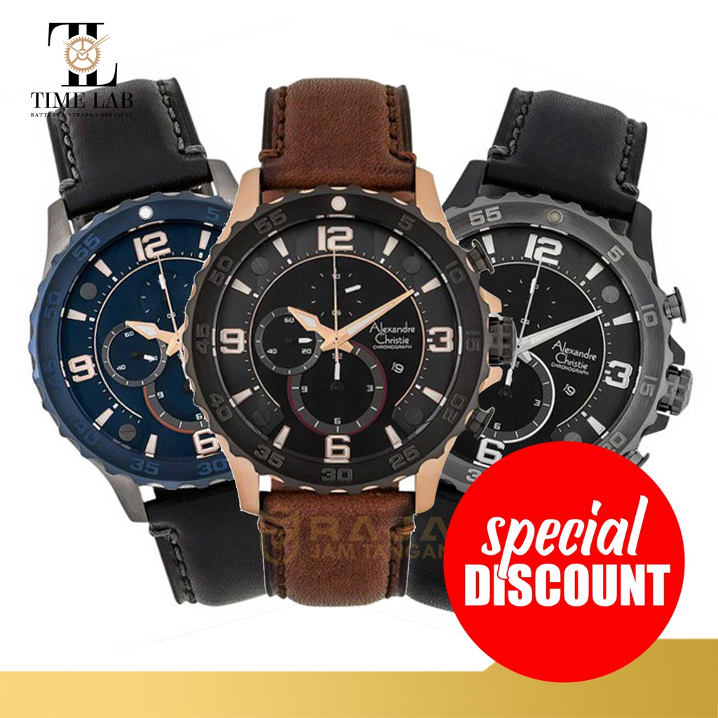 JAM TANGAN ALEXANDRE CHRISTIE AC6505MC AC 6505 MC AC6505 PRIA ORIGINAL