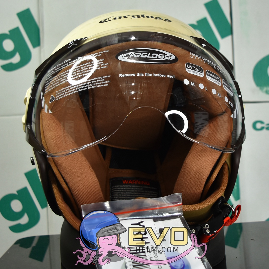 HELM CARGLOSS HIJAB YRH SOLID MOTIF ORIGINAL 100%, CARGLOSS HELMET HIJAB, CARGLOSS OFFICIAL STORE