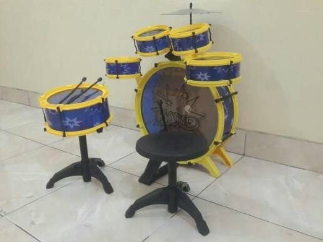 MAINAN ANAK BIG BAND DRUM SET ( ALAT MUSIK EDUKASI, EDUKTIF )