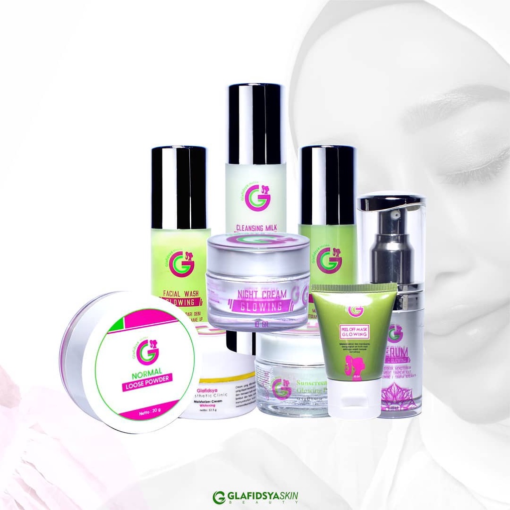 GLAFIDSYA GLOWING SERIES GLAFIDSYA OFFICIAL STORE SKINCARE DR. REZAGLADYS PEMBERSIH WAJAH MASKER WAJ