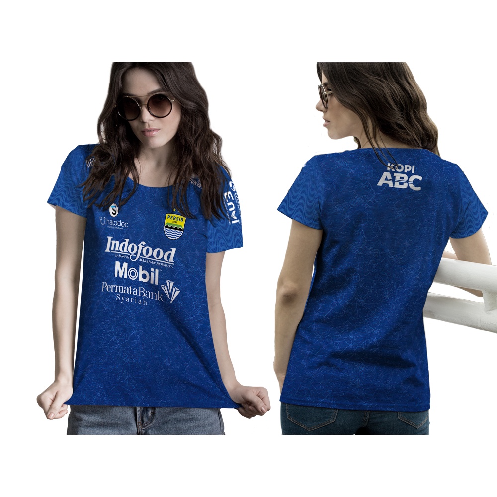 Fikastore - Kaos Persib Bandung Wanita | Jersey Persib Bandung Terbaru 2021 Terbaru