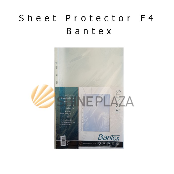 Sheet Protector F4 Bantex - PP Pocket Folio Bantex