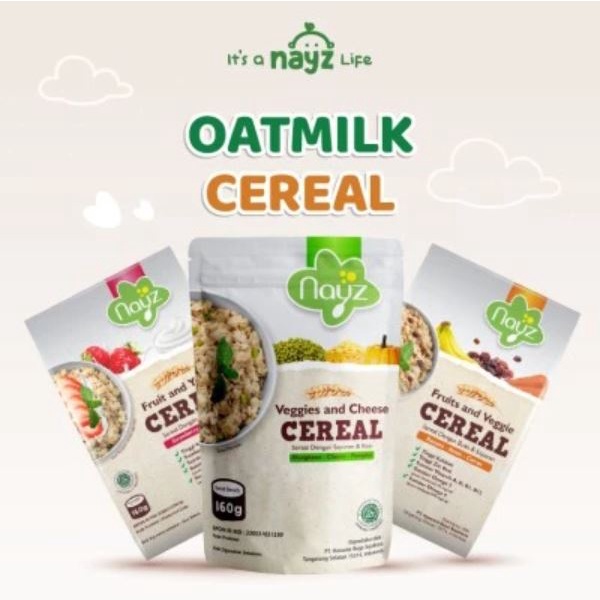 NAYZ Baby Cereal 160gr Oatmeal Sereal Bayi dan Lansia