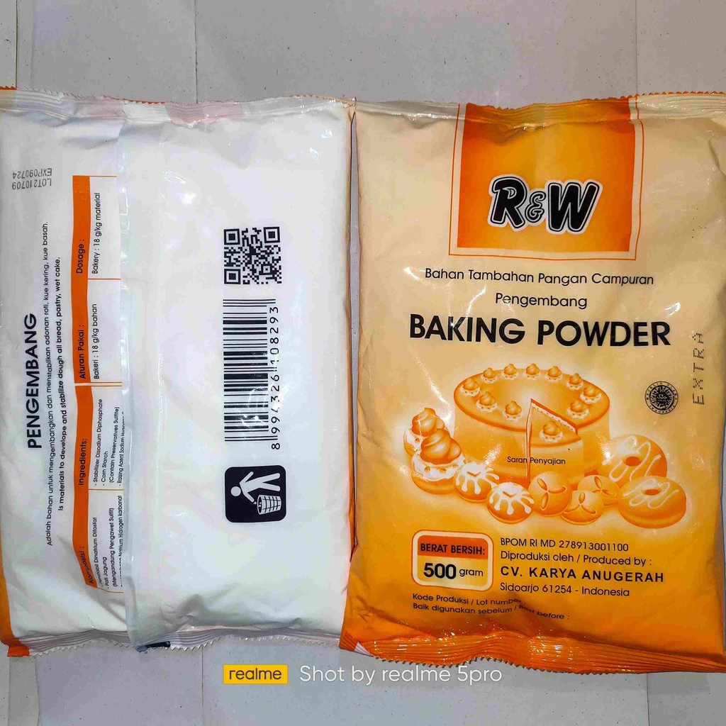 Baking Powder Rajawali Extra 500gr ORANGE/ RW