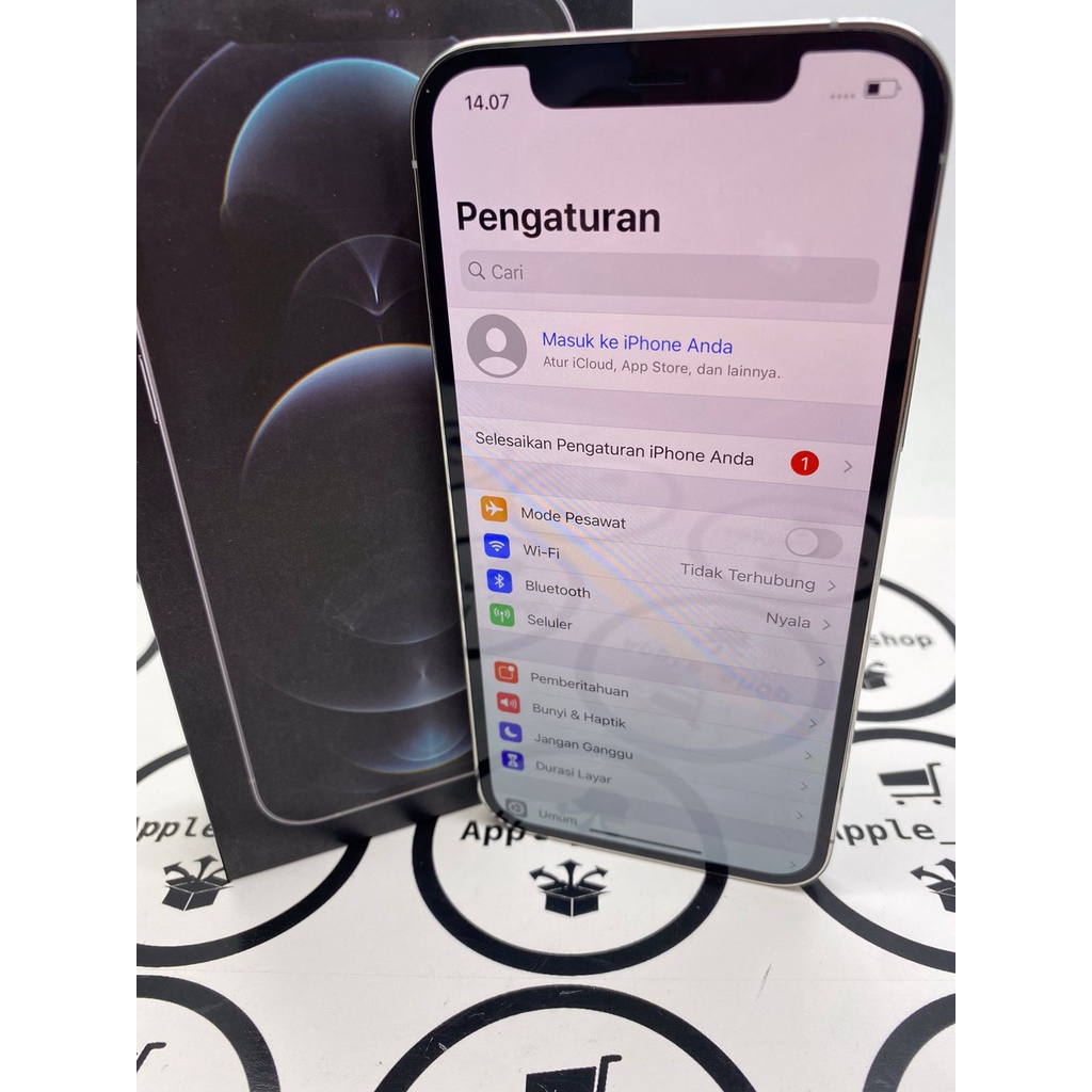 iphone 12 pro 256gb silver Lcd Original Mulus Original Bukan Refurbish / Rekondisi