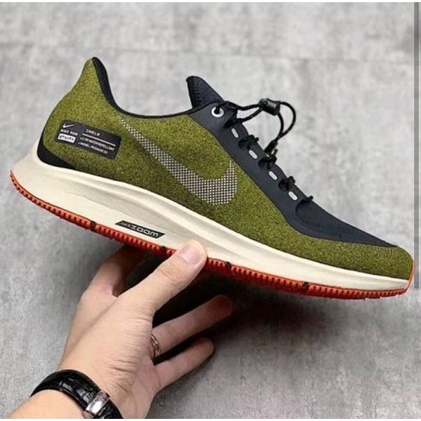 Terbaru Nike Air Zoom Pegasus 35 Sheild - Black White