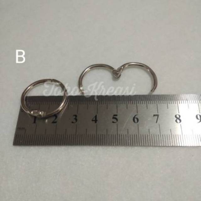 Blinder ring / ring buka tutup / ring hidup / scrap book ring 25mm per pc