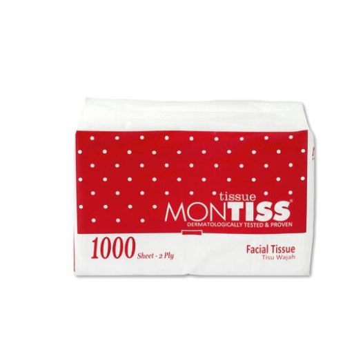 Tisu Montiss / Facial Tissue 1000 sheet 2 Ply