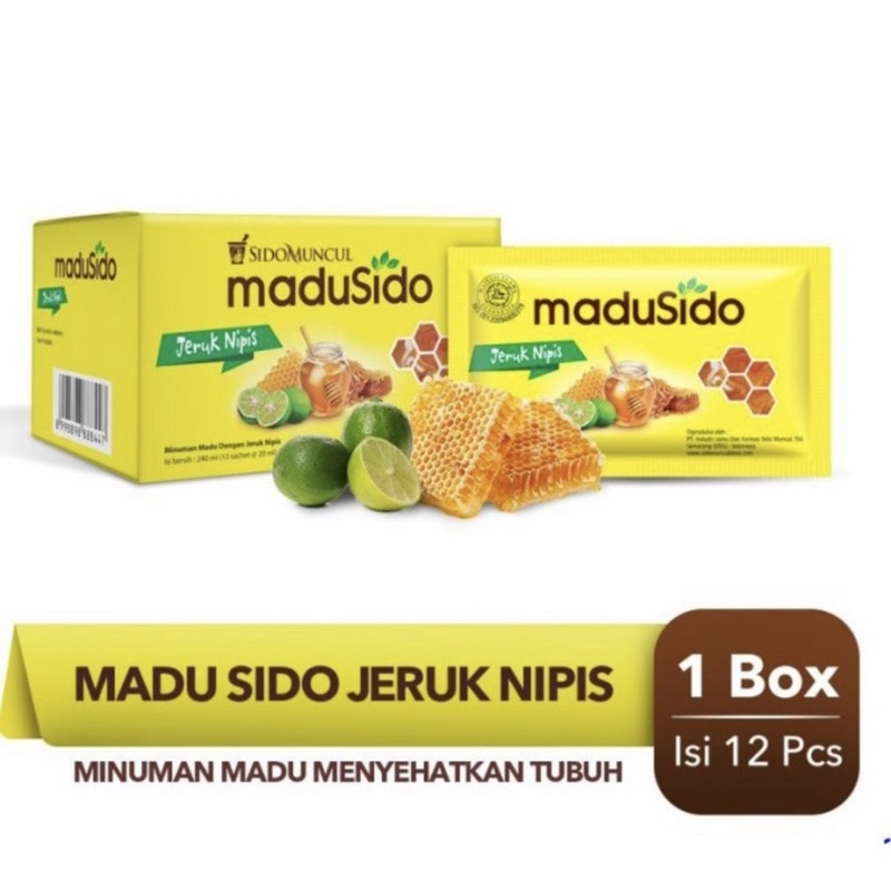 Sidomuncul madusido box 12 sachet ( madu sidomuncul )