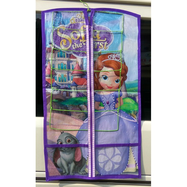 HANGER JILBAB HJO MOTIF KARAKTER  SOFIA UNGU