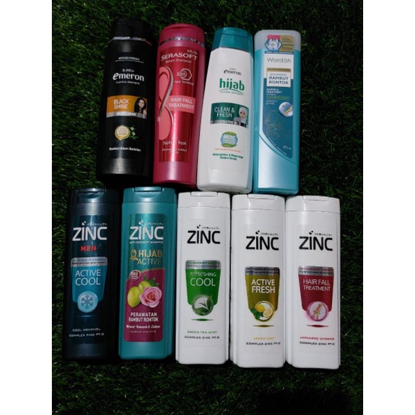 SHAMPOO ZINC Hairfall Treatment Zinc Men 170ml, Berbagai jenis sampoo zinc