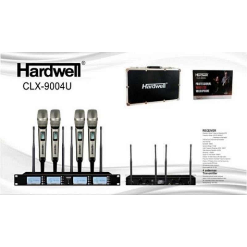 Mic Wireless Hardwell Clx9004u Original CLX 9004U 4 handheld