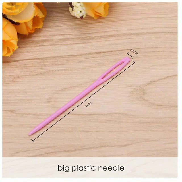 Jarum Plastik Anak - Belajar Meronce Anak - Montessori Tool Alat Montessori - Alat Jahit Menjahit Jarum Anak