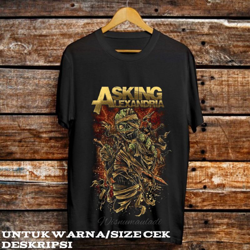 Asking alexandria T-shirt / Kaos Asking alexandria / Kaos band metal / Kaos Tshirt pria wanita band 