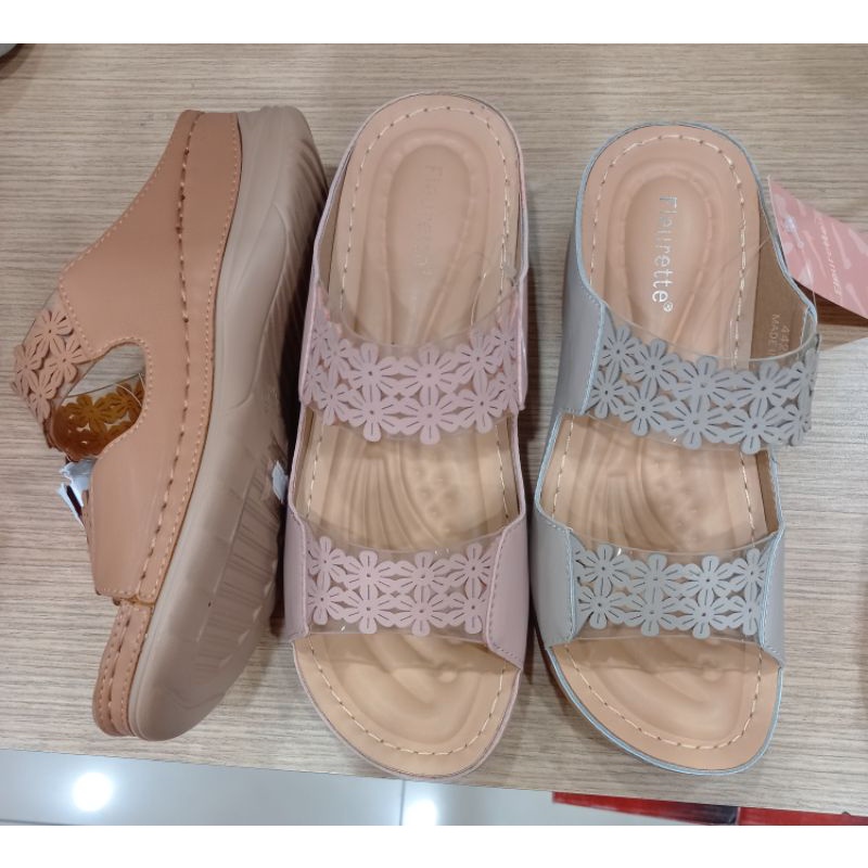 promo sandal wedges ringan original Fleurette
