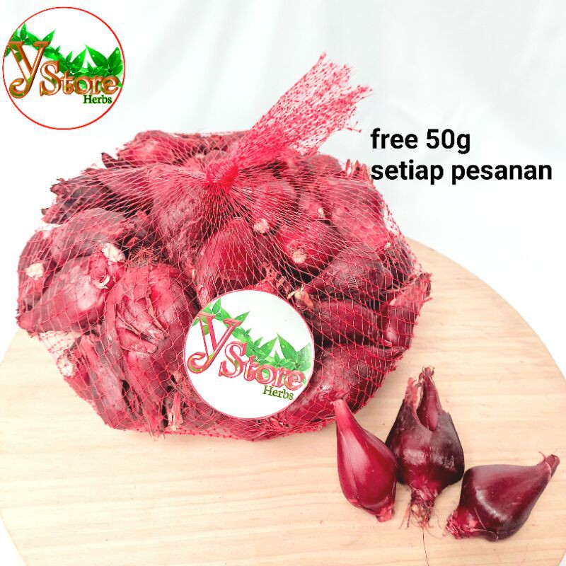 

Bawang Dayak Segar 1kg bonus 50g
