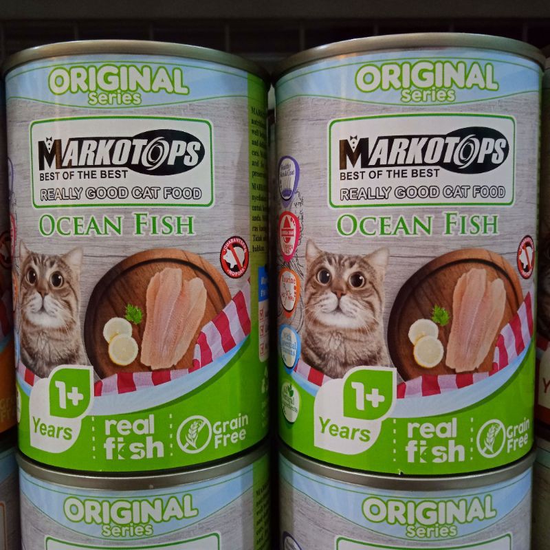 Makanan Kucing Markotop 400gr Cat food Kaleng Basah 400 gram Adult - Ocean fish