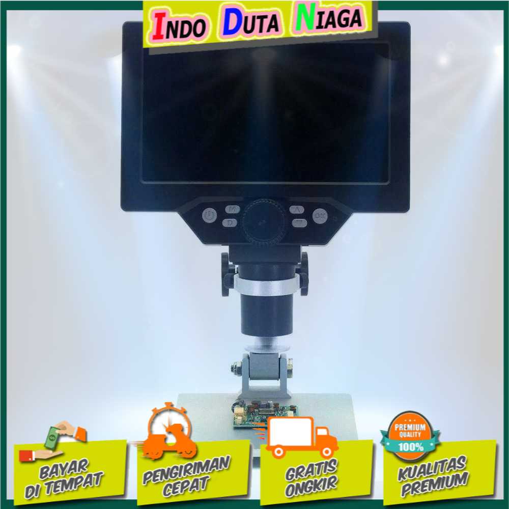 IDN TECH - KKMOON Mikroskop Digital 12MP 1200X Monitor &amp; Metal Stand - G1200