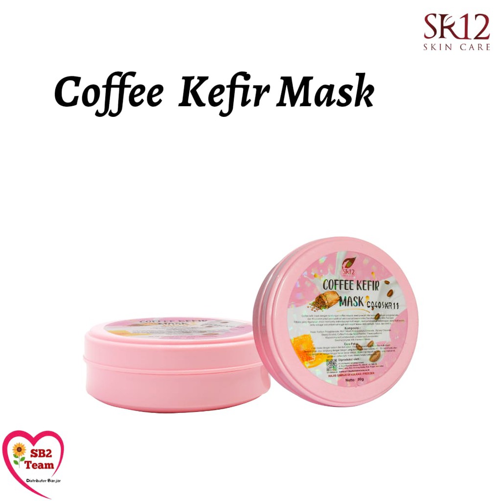 [COD] MASKER KEFIR KOPI BPOM ORIGINAL SR12 / COFFEE KEFIR MASK/ FLEK HITAM Agen SR12 Ciamis