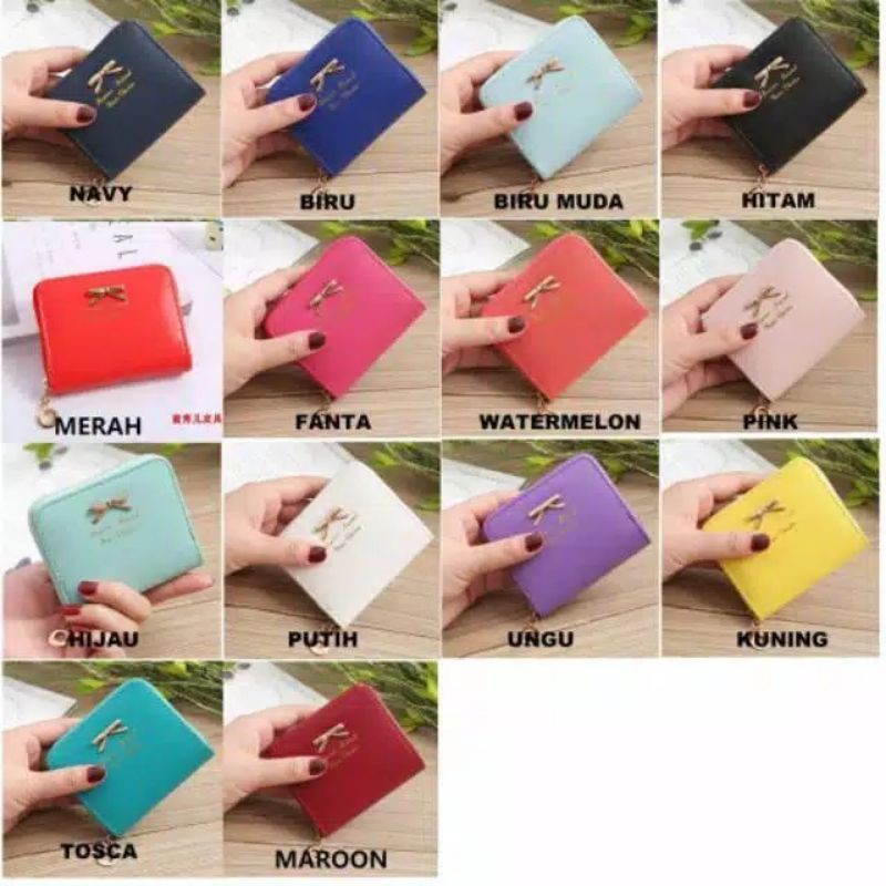 Bundara.id Do-1055 Best seller Dompet  cantik Import Dompet simple pita
