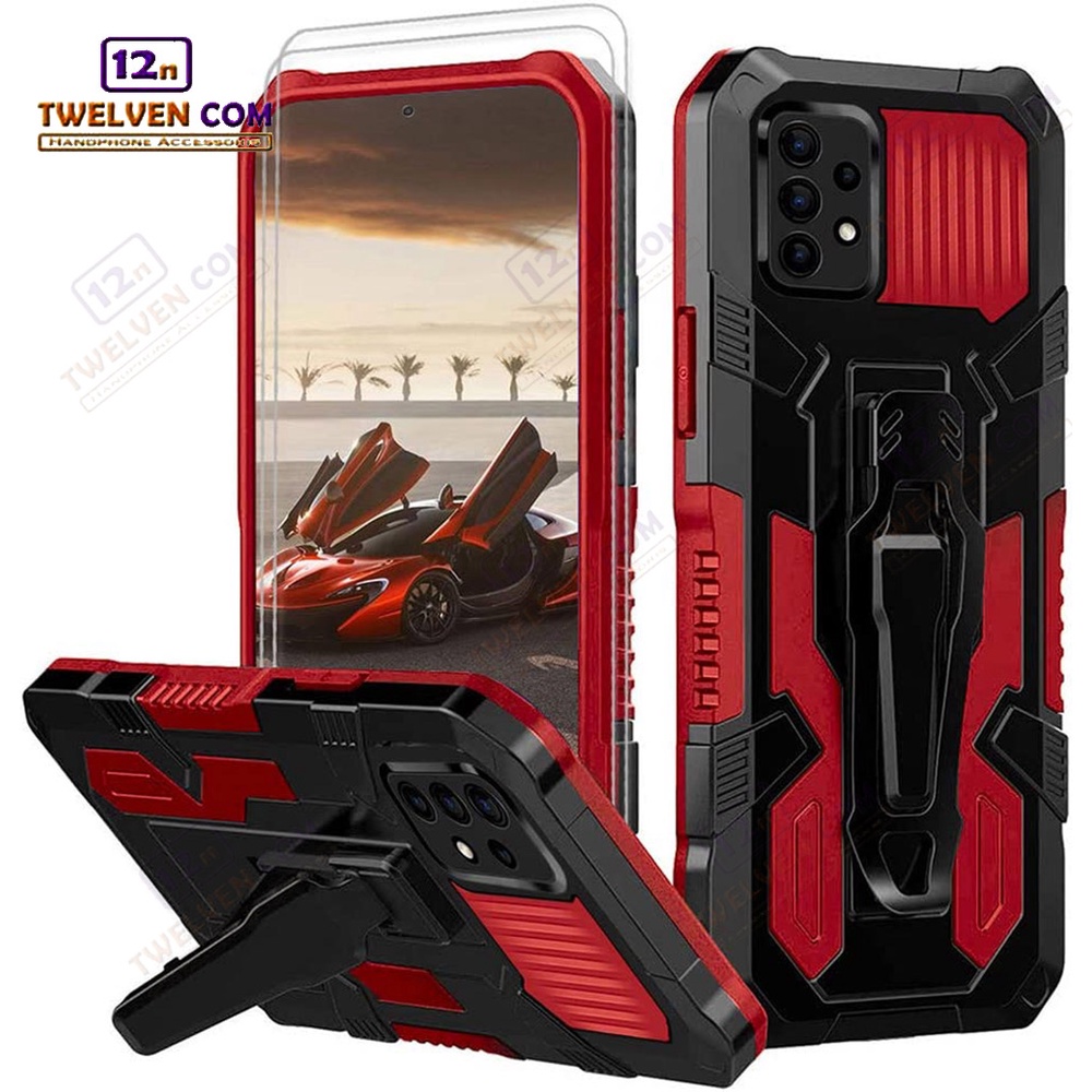 Case Shockproof Samsung A52 4G / 5G Armor Hardcase Stand Clip