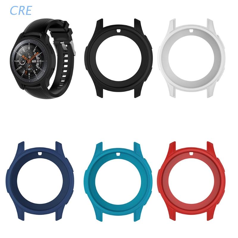 CRE  Silicone Soft Shell Protective Frame Case Cover Skin For Samsung Galaxy Watch 46mm Gear S3 Frontier