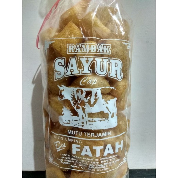 Krecek sayur kualitas super / rambak sayur kulit sapi/ krecek gudeg asli