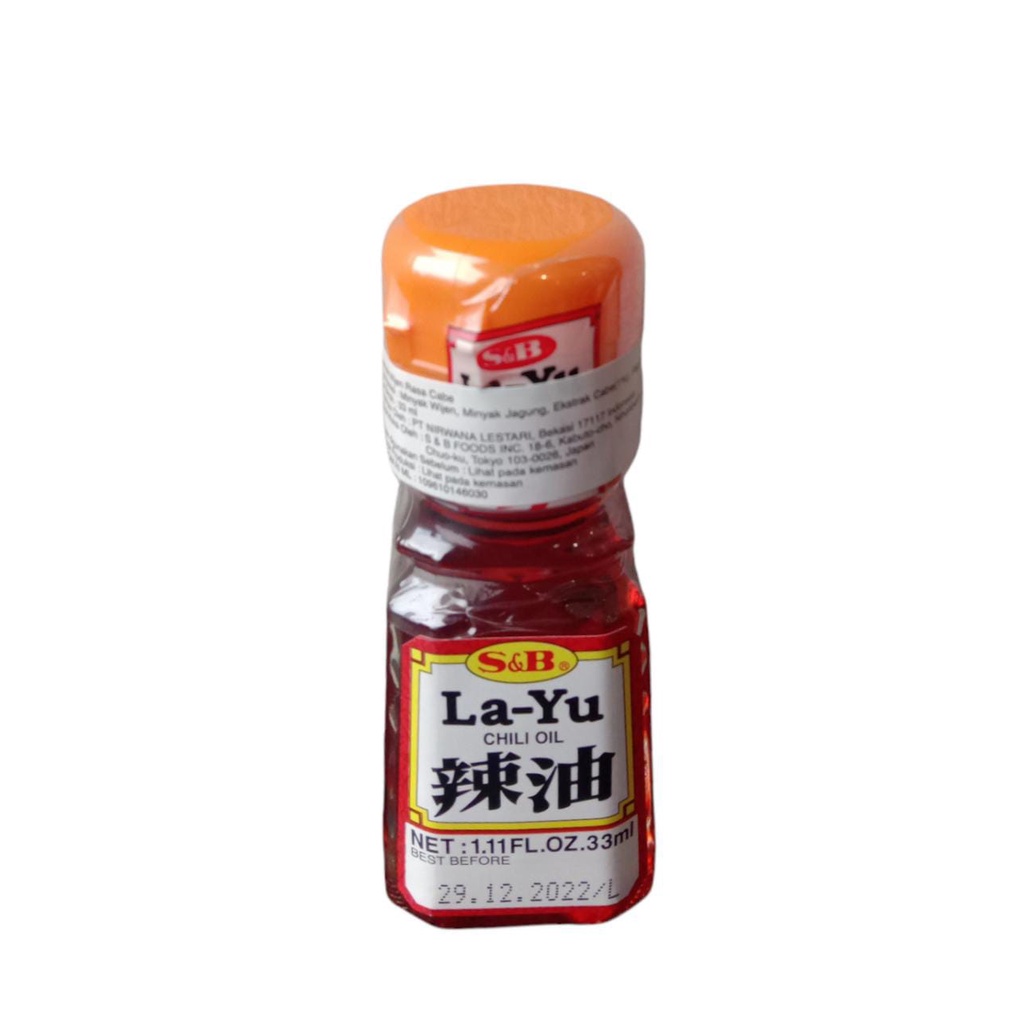 

S&B LA-YU CHILLI OIL 33 ML / MINYAK CABE / MINYAK WIJEN RASA CABE