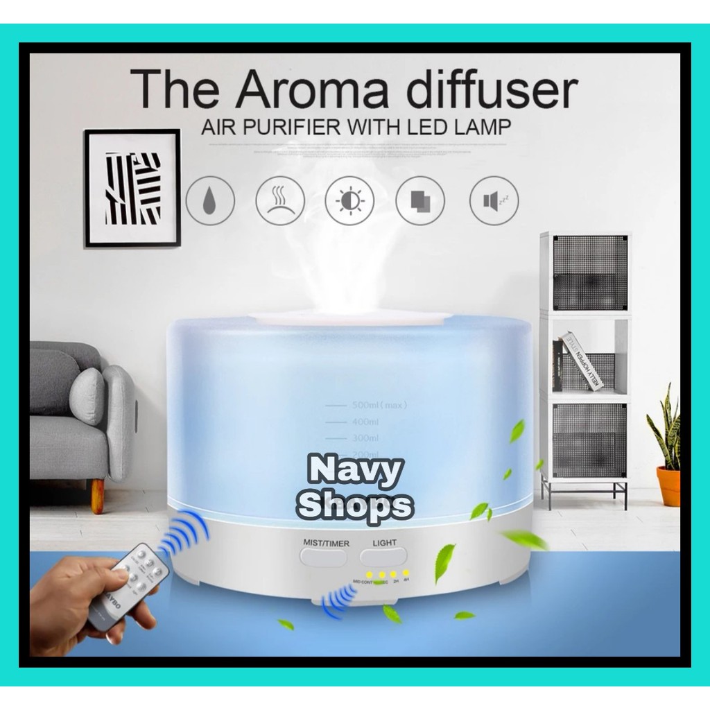 NA - Humidifier Aroma Diffuser Led Remote - Aromatherapy Pengharum Ruangan