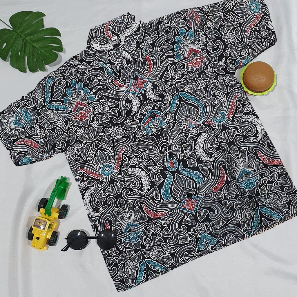 Ready Kemeja batik Anak Lengan Pendek