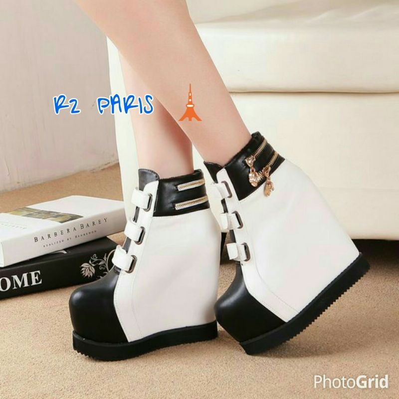 SEPATU WEDGES FASHION WANITA SNEAKER CEWEK TERMURAH KEKINIAN