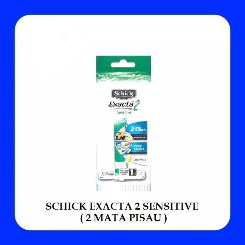 Pisau Cukur Schick Exacta 2 (1pcs) alat cukur kumis / jenggot