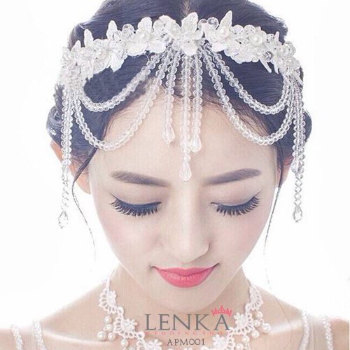 (BISA COD) AKSESORIS RAMBUT WEDDING TIARA BRIDAL PESTA PERNIKAHAN APM001