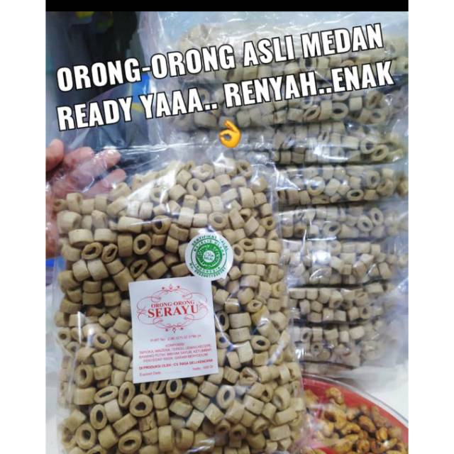 

Orong Orong ASLI MEDAN Serayu HALAL 500grm/pack