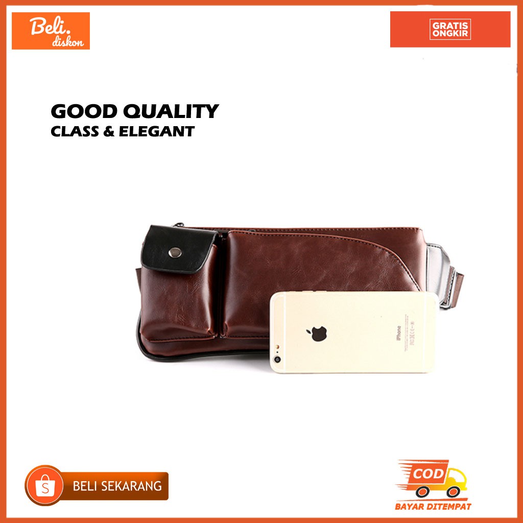 Polos Slingbag Premium Punggung Waistbag Dada R0K2 Kekinian Canvas Shoulderbag Tas Handbag Selempang