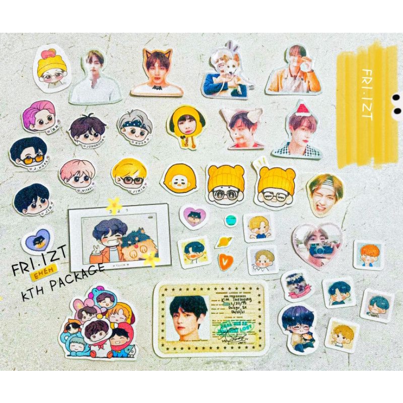 BTS (KIM TAEHYUNG) STICKER PACKAGE