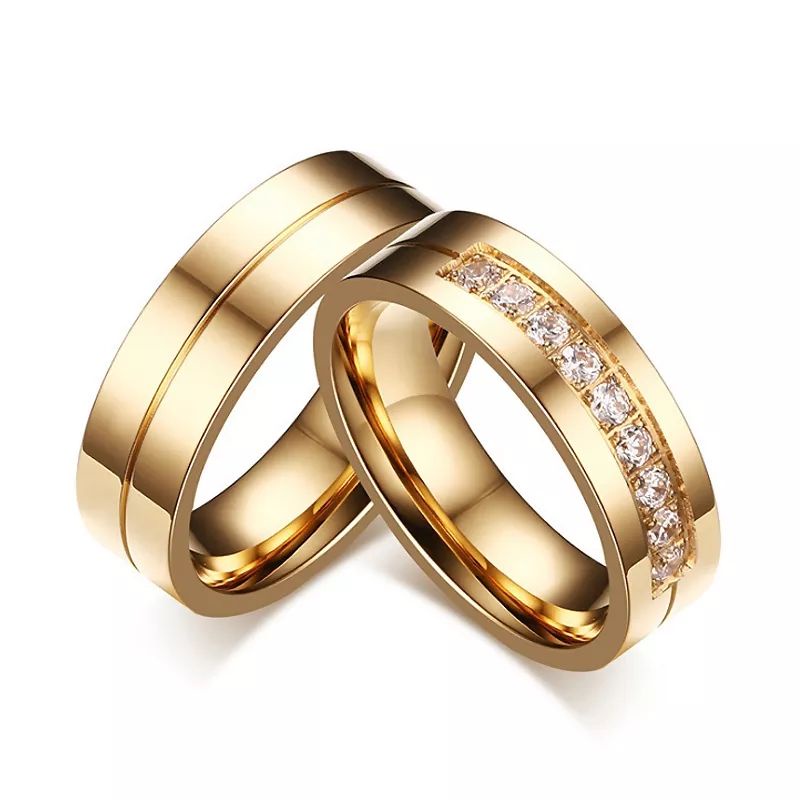 1 PCS CINCIN NIKAH TITANIUM GOLD PLATED/ CINCIN ANTI KARAT/ CINCIN COUPLE