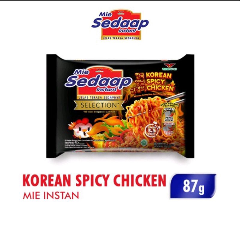 

Mie Sedaap goreng korean spicy chicken
