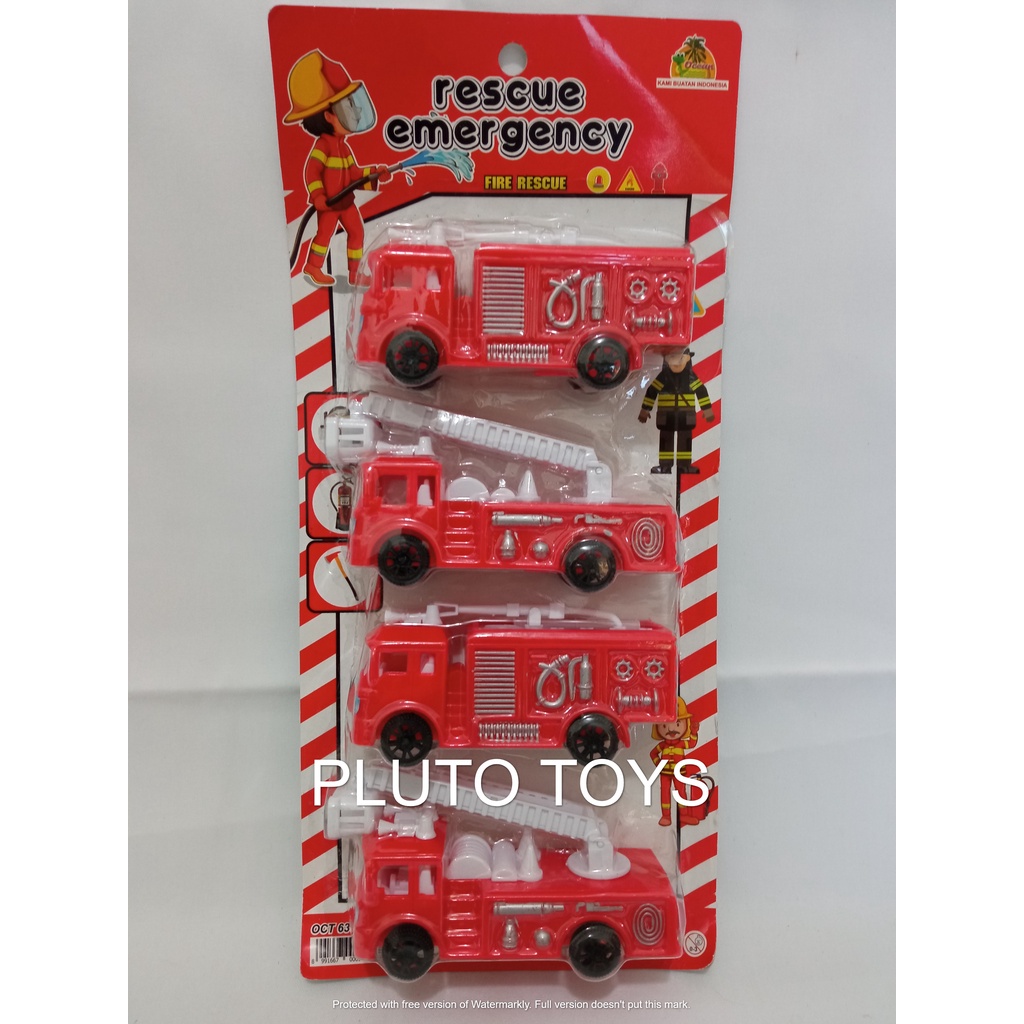 Mainan Anak Laki Laki Pemadam Kebakaran Mini Damkar Semprot Air + Tangki