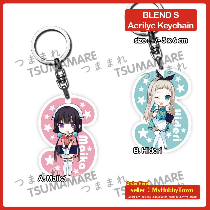 Gantungan Kunci Acrylic Anime Blend S Tsumamare (satuan)