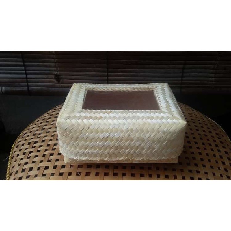 Besek Bambu Pegon Mika Persegi Panjang P26