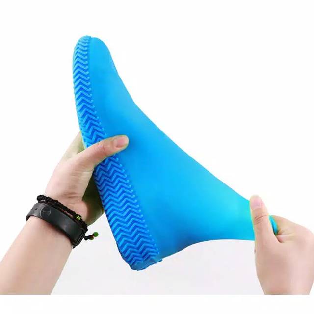 {HM} COD Cover Shoes Cover Sepatu Anti Air Hujan Pelindung Sepatu Waterproof Silicon Terbaru makassa