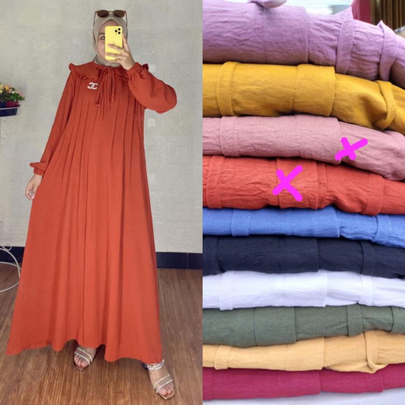 middi/tunik/gamis/katun/jumbo/cringkle/rayon/syar'i/pesta/setcel