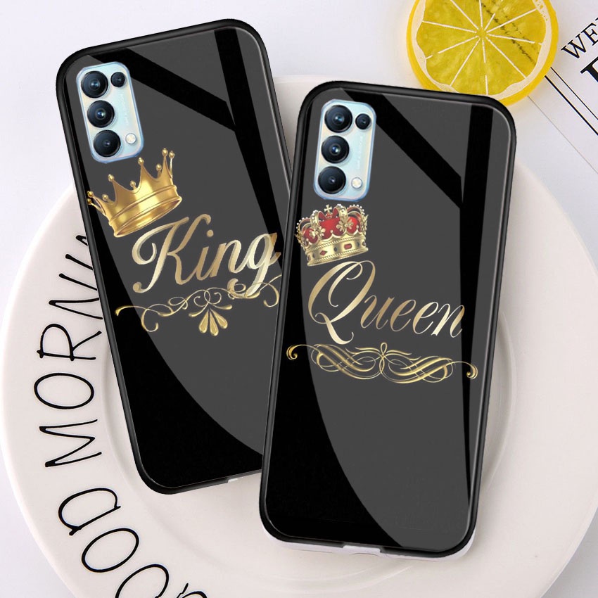 Softcase Glass Oppo Reno 5 - Kaca Anti Pecah - Case Lucu - kesing Oppo Reno 5 - softcase Oppo Reno 5
